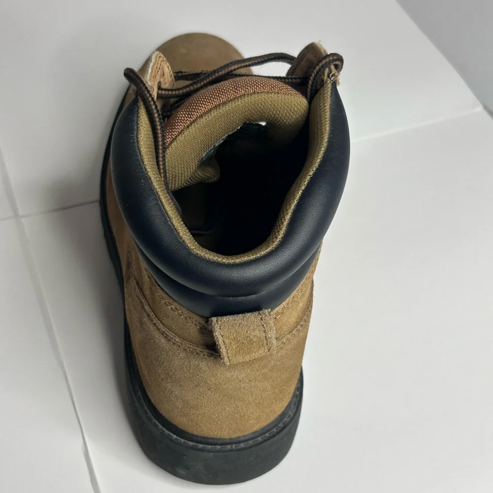 BRAHMA Men's Size 11 Tan Steel Toe Waterproof Work Boots - Used, Good Condition